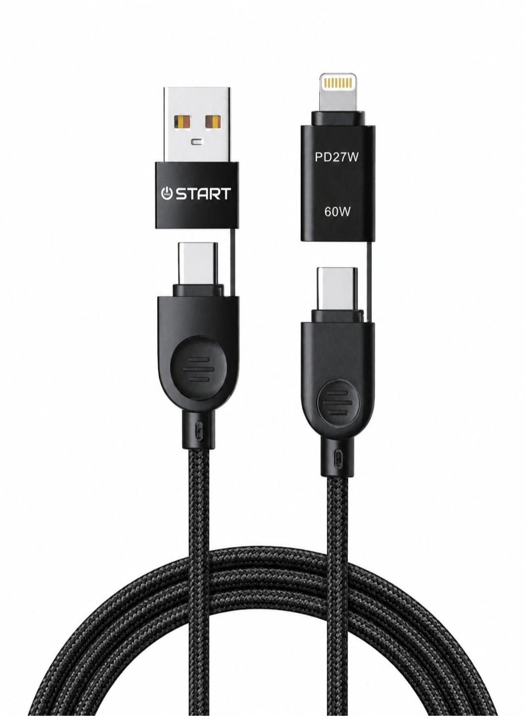start Start st-a017 4 In 1 Super Fast Data Cable 3a 1m Multi Connector Usb To Type C Lightni usbc 1 M 60W Z6347C0940951C17DE425Z