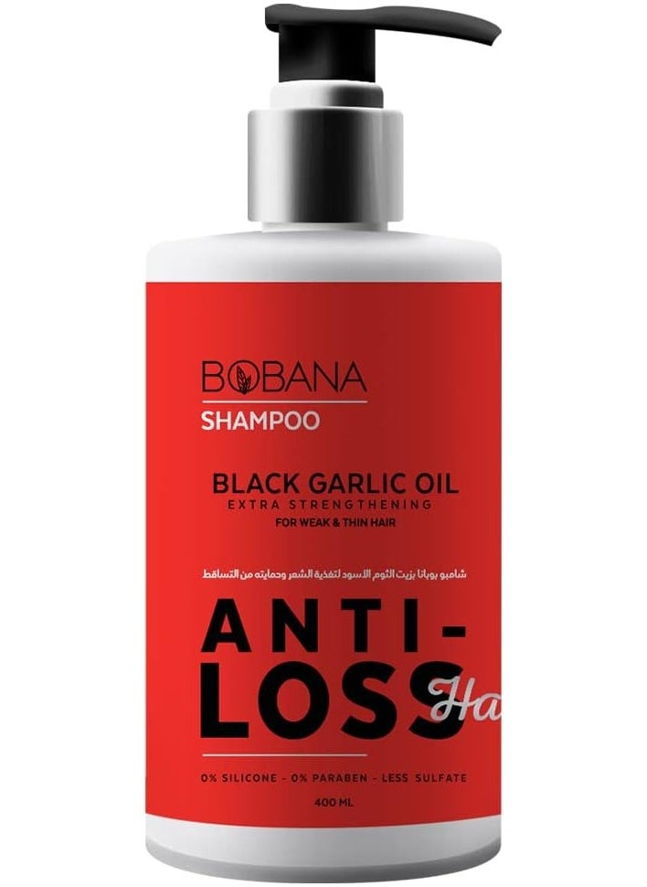 BOBANA - Shampoo with Black Garlic Oil - 400ml - Image 1