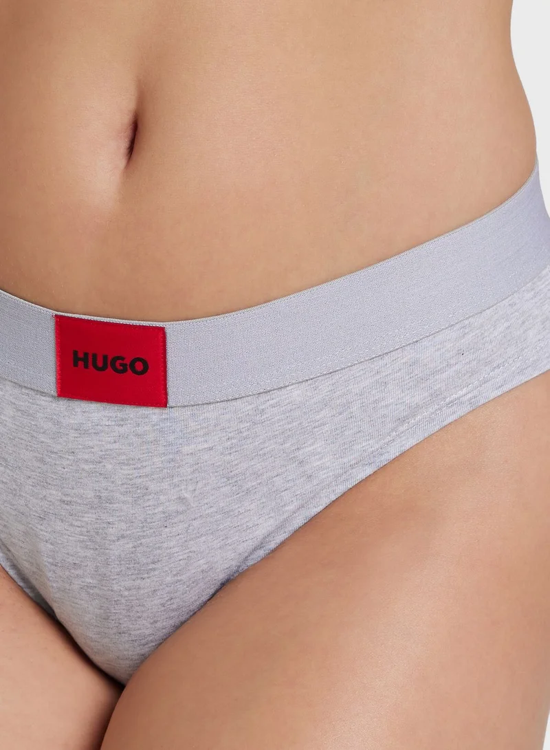 HUGO Logo High Leg Brief