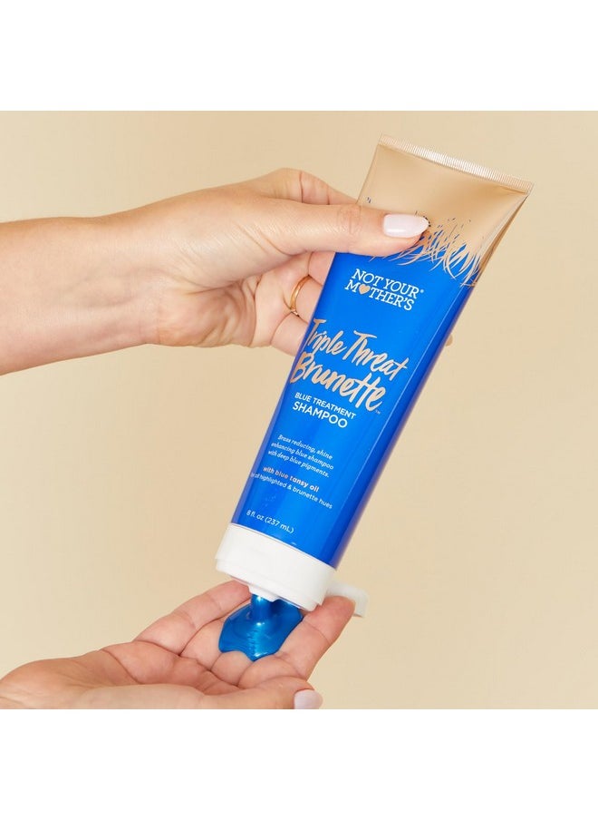 Not Your Mother's Ot Your Mother'S Triple Threat Brunette Shampoo Hair Masque And Dry Shampoo (3Pack) Blue Shampoo Toning Hair Mask And Dry Shampoo For Brunettes Enhances Shine Reduces Brass Refreshes Hair  - Image 3