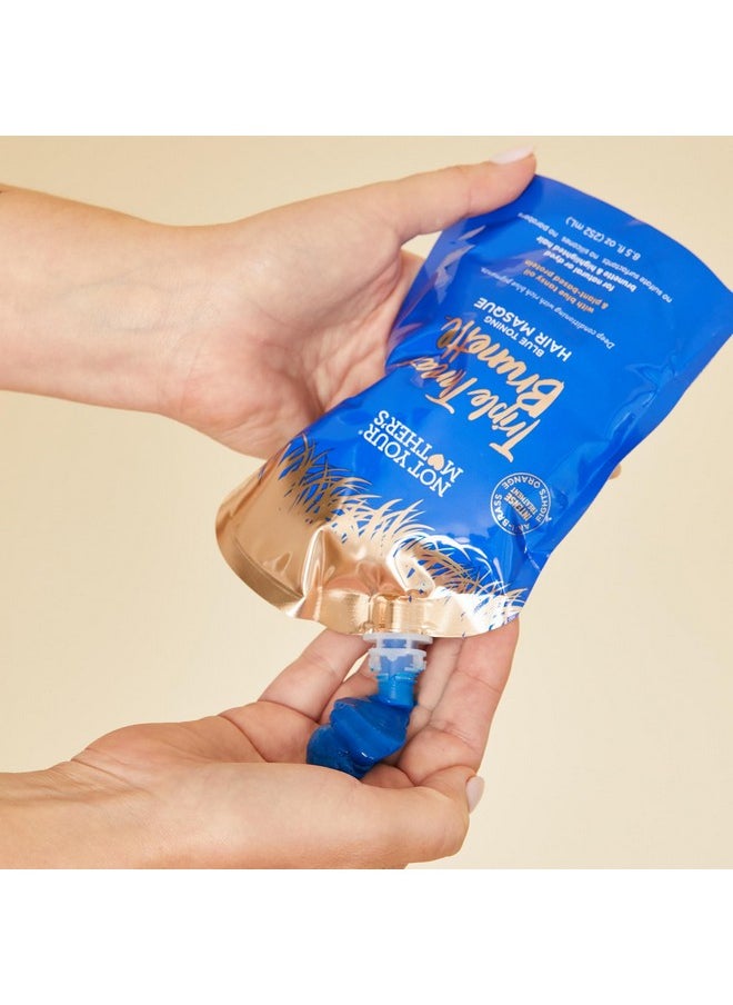 Not Your Mother's Ot Your Mother'S Triple Threat Brunette Shampoo Hair Masque And Dry Shampoo (3Pack) Blue Shampoo Toning Hair Mask And Dry Shampoo For Brunettes Enhances Shine Reduces Brass Refreshes Hair  - Image 4