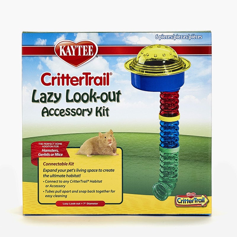 Kaytee CritterTrail Fun-nel Lazy Look-Out Accessory Kit Small Animal Habitat Tubes - Image 1