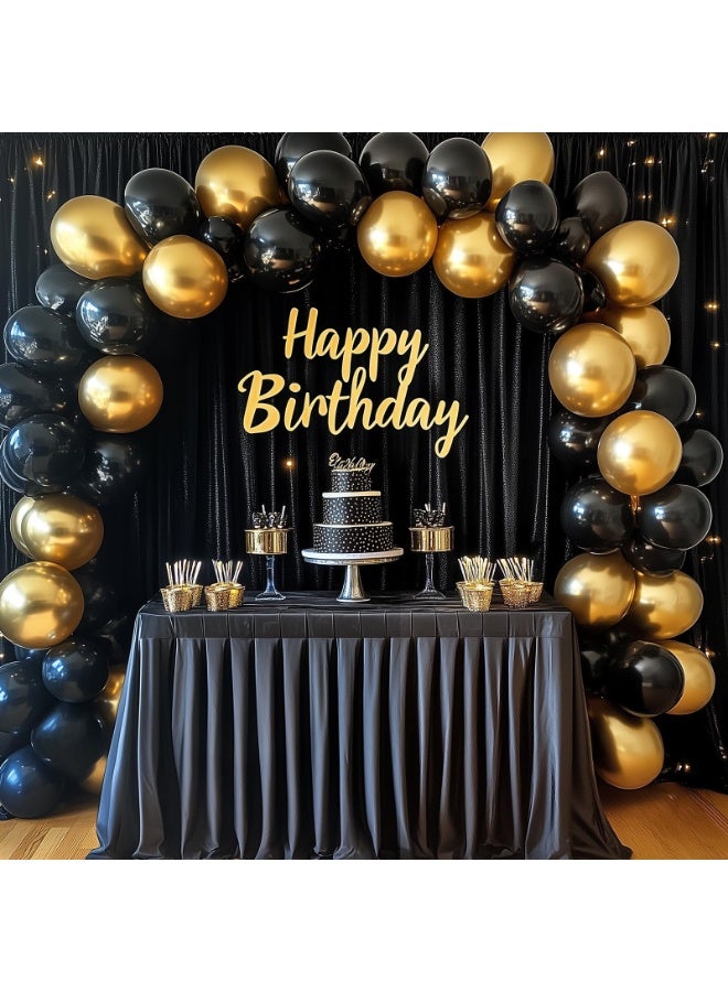Metallic Gold Balloon Garland Kit,122Pcs Metallic Gold Balloon Arch Garland Kit with Different Sizes 18 12 10 5 Inch for Birthday Party Decoration,Baby Shower,Graduation,Wedding - Image 2