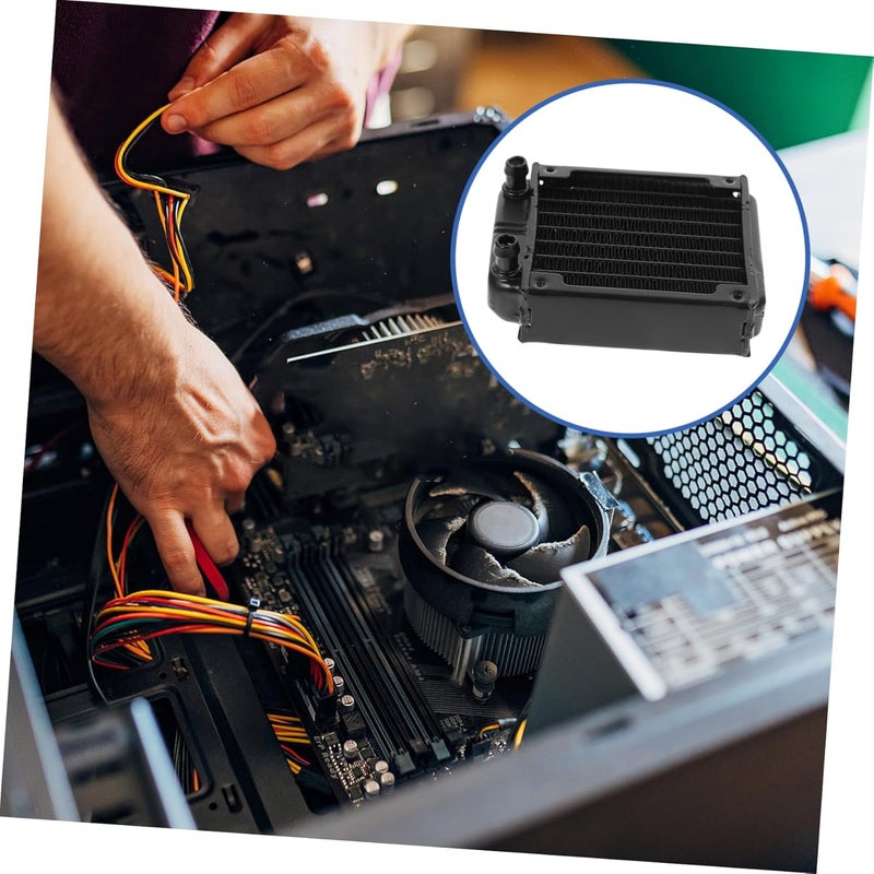 SECFOU Computer Water Cooling Radiator Heat Exchanger Small Radiator Aluminum Heat Exchanger - Image 5