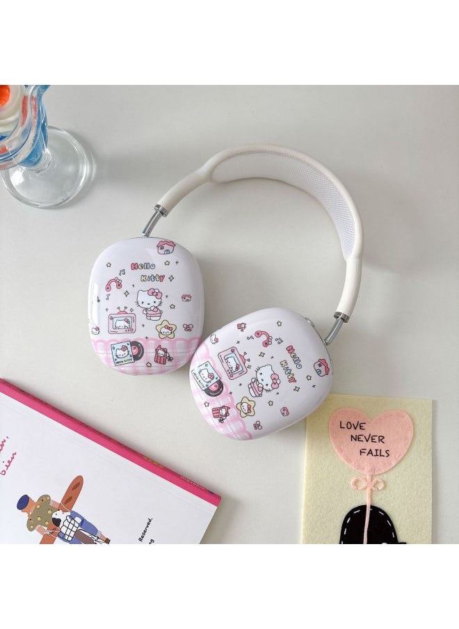 Generic - Japanese And Korean Style Cartoon Doll Suitable For Airpods Max2 Protective Case For Apple Ear Cap Earmuffs Earphone Case-Color:Hello Kitty-Applicable Models:Universal For Airpods Max/airpods Max2 - Image 1