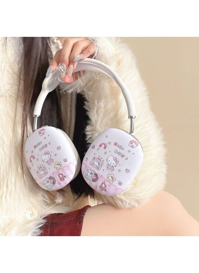 Generic - Japanese And Korean Style Cartoon Doll Suitable For Airpods Max2 Protective Case For Apple Ear Cap Earmuffs Earphone Case-Color:Hello Kitty-Applicable Models:Universal For Airpods Max/airpods Max2 - Image 1
