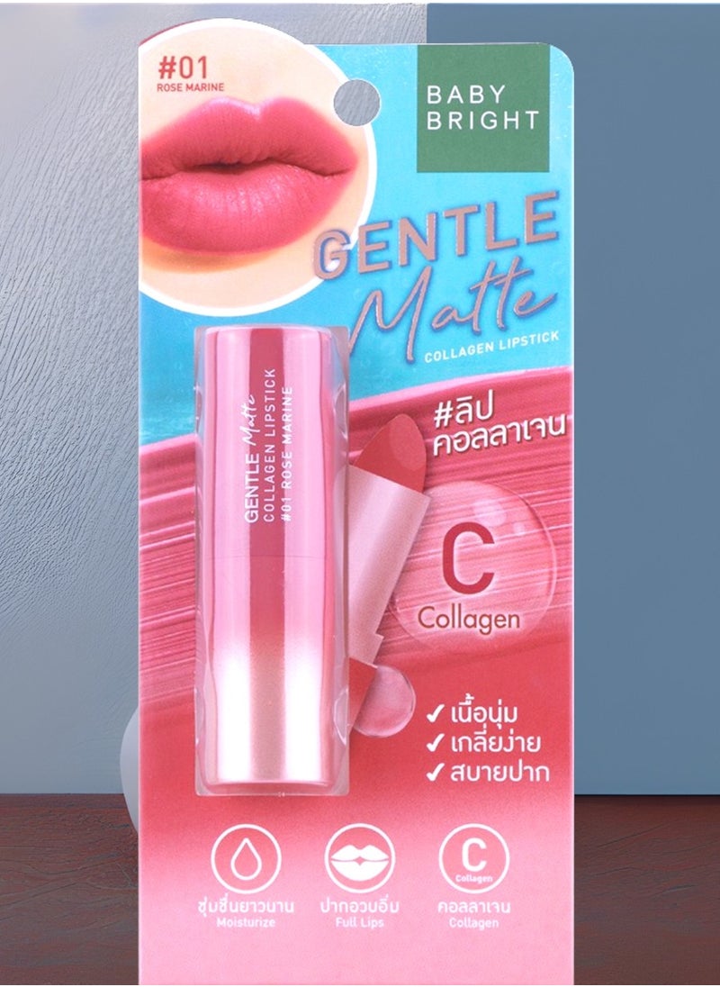 Baby Bright Gentle Matte Collagen Lipstick 01  - Image 1