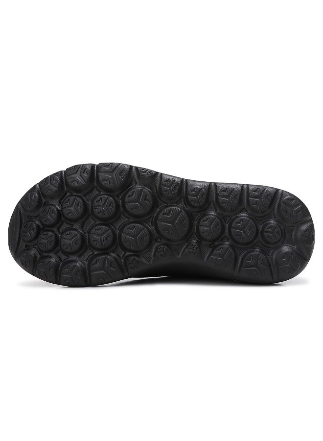 Sky View Mules for Women Slip on Shoes Knit Flats Lightweight Breathable Comfortable Walking Shoes - Image 5