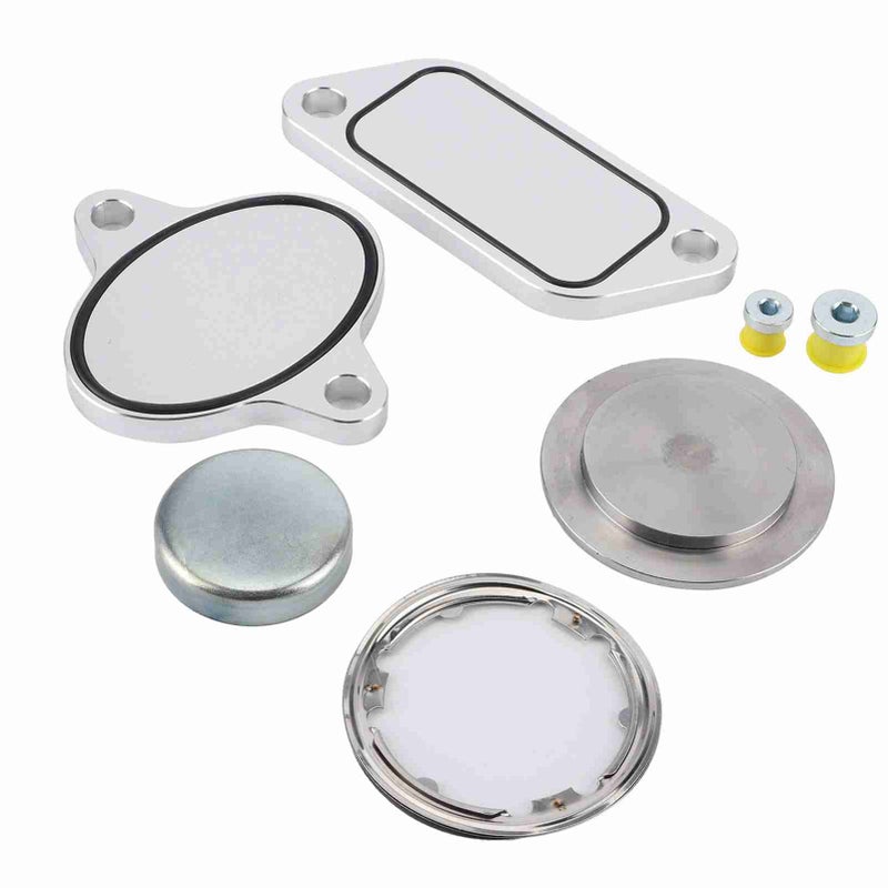 EGR Delete Plug with Gaskets Kit EGR Cooler Eliminate Fit for Cummins ISX CM871 Engine - Image 1