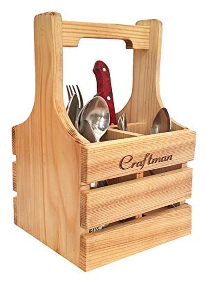 Craftman Caddy Multipurpose Wooden Cutlery Stand - Image 3