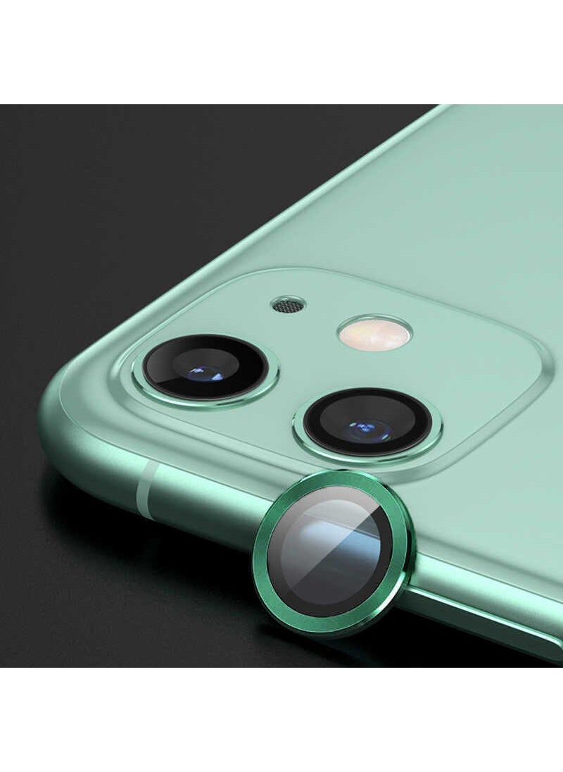 Rona Store iPhone 12 Compatible Zore Cl-02 Camera Lens Protector-Green 
