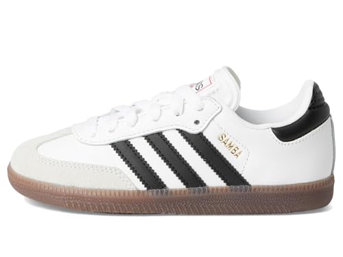 adidas Unisex-Kids Samba Indoor, White/None/None, 8K - Image 4