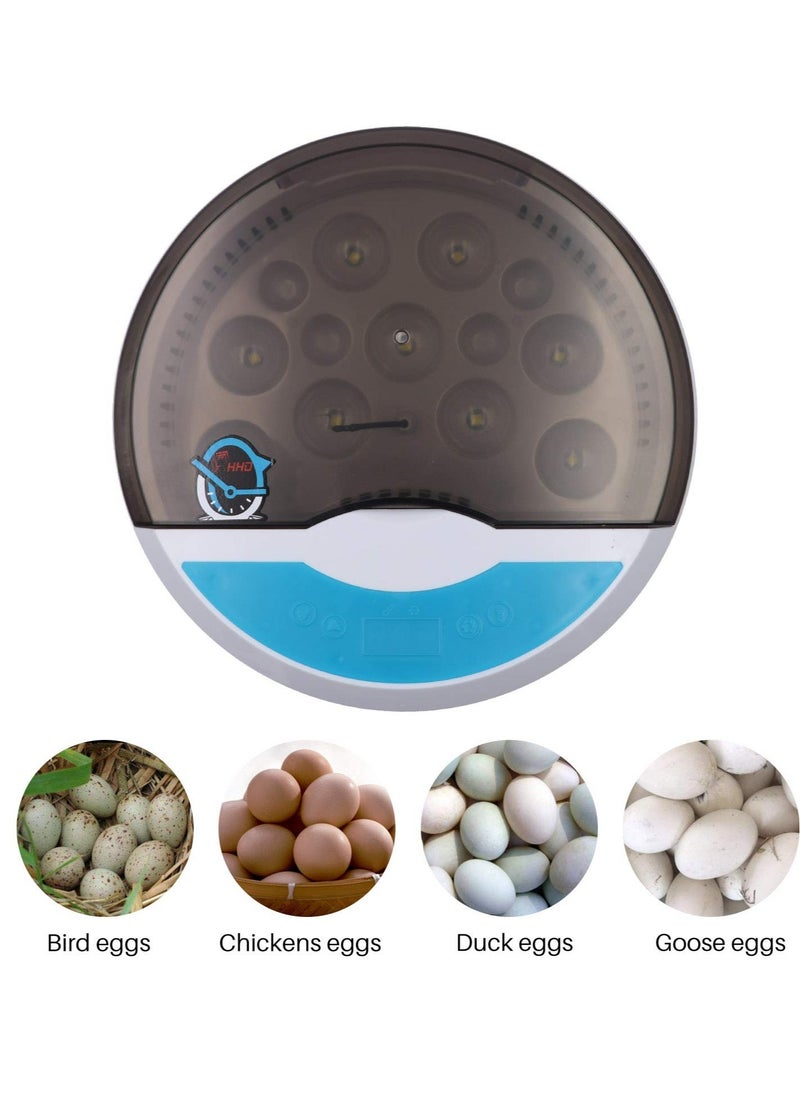 Excefore - Egg Incubator, with 9 LED Light Egg Candle Tester and Temperature Control Device, One-Key Incubation Mini Home Hatching Equipment, 9 Egg Incubator Breeder for Chicken, Duck, Goose, Bird - Image 1