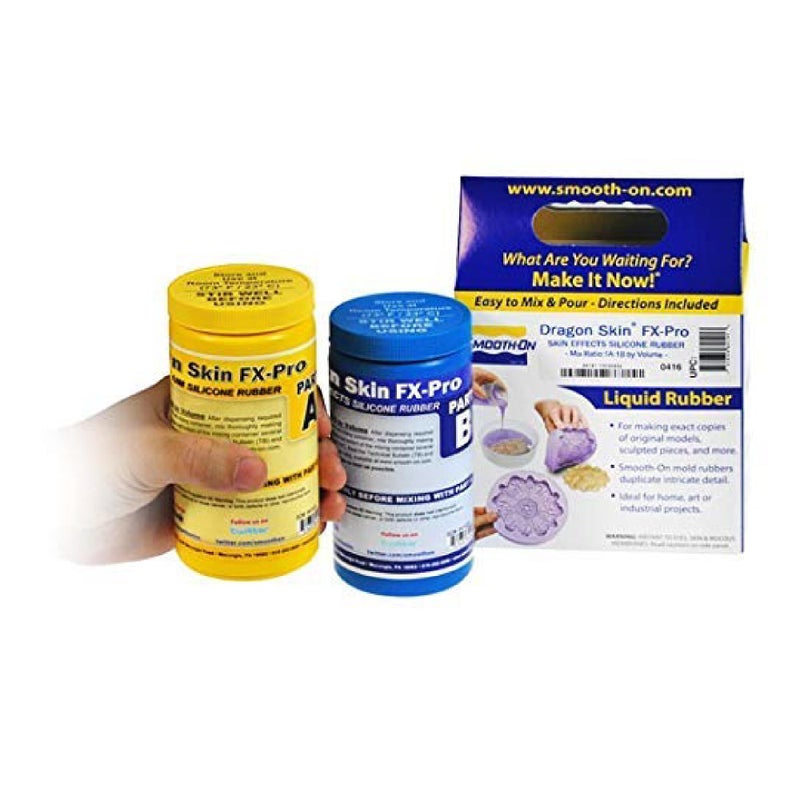 Smooth-On Dragon Skinâ„¢ FX-Proâ„¢ Platinum Rubber Silicone Molds for Special Effects & Prosthetics - Pint Unit - Image 1