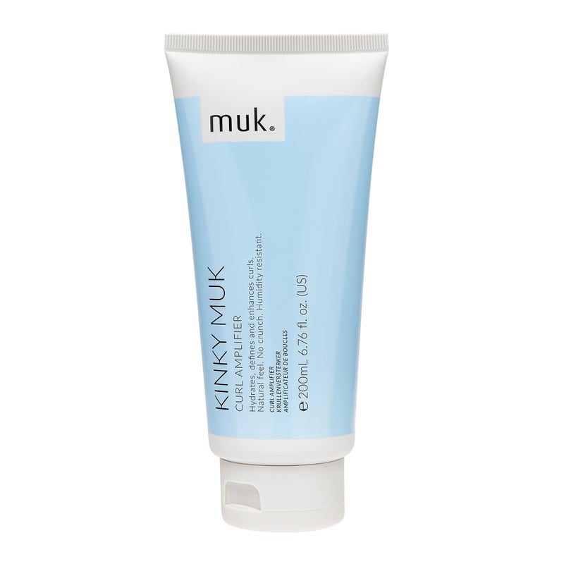 MUK. Kinky muk Curl Amplifier - Moisturising Curl Cream for Defined, Frizz Free Curly Hair. Humidity Resistant Styling Hold with Shine & Natural Movement. For Medium to Coarse Hair Textures, 200ml - Image 1