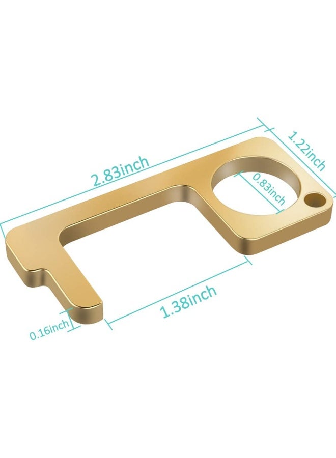 Contactless Door Opener, Safe Key Door Opener 2 Pcs- Portable Handheld Keychain Tool- No Touch Door Opener, Opener Button Pusher Tools for Home Outdoor  - Image 2