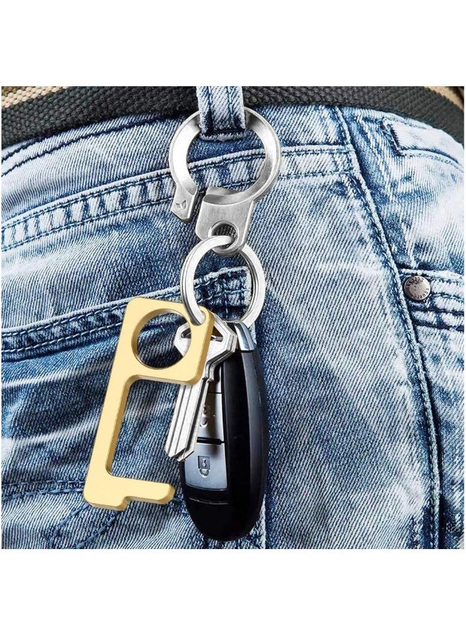 Contactless Door Opener, Safe Key Door Opener 2 Pcs- Portable Handheld Keychain Tool- No Touch Door Opener, Opener Button Pusher Tools for Home Outdoor  - Image 3