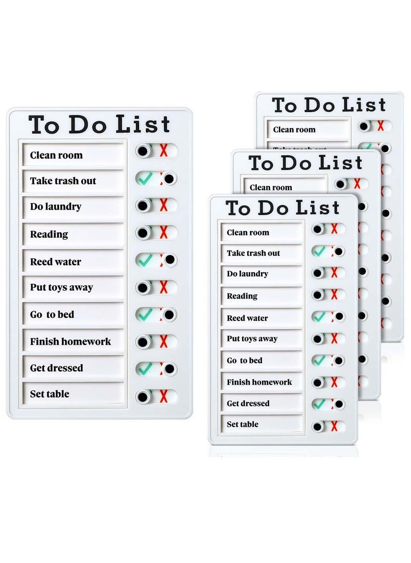 Y&D Chore Chart, Daily to Do List, Memo Checklist Board, Portable Detachable Planning Reminder DIY Home Check Items and Form Good Habit (4 Pcs)  - Image 1