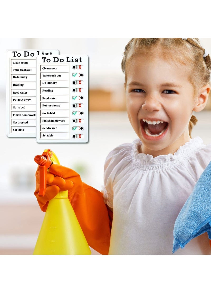 Y&D - Chore Chart, Daily to Do List, Memo Checklist Board, Portable Detachable Planning Reminder DIY Home Check Items and Form Good Habit (4 Pcs) - Image 1