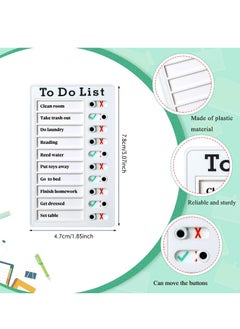 Y&D Chore Chart, Daily to Do List, Memo Checklist Board, Portable Detachable Planning Reminder DIY Home Check Items and Form Good Habit (4 Pcs)  - Image 2