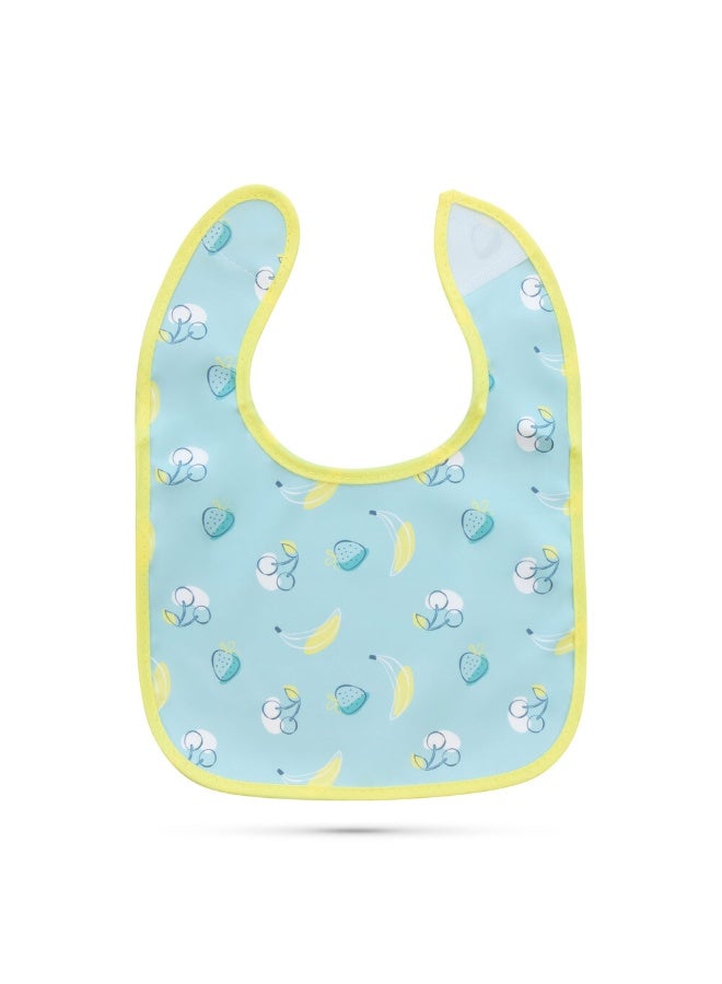 Baboo 3-Pack Waterproof Baby Bibs for Eating - Lightweight Toddler Feeding Bibs with Large Food Catcher, Mess Proof, Food-Grade Baby Eating Essentials, Easy to Put On & Clean (Lagoon Fiesta) - Image 4