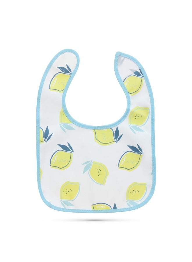 Baboo 3-Pack Waterproof Baby Bibs for Eating - Lightweight Toddler Feeding Bibs with Large Food Catcher, Mess Proof, Food-Grade Baby Eating Essentials, Easy to Put On & Clean (Lagoon Fiesta) - Image 3