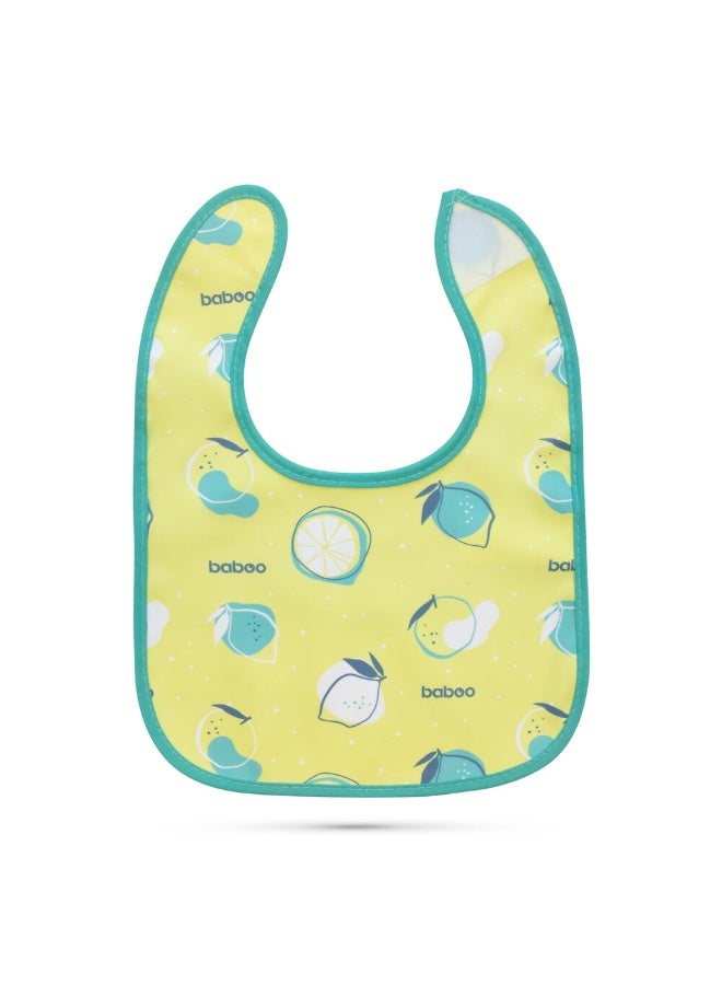 Baboo 3-Pack Waterproof Baby Bibs for Eating - Lightweight Toddler Feeding Bibs with Large Food Catcher, Mess Proof, Food-Grade Baby Eating Essentials, Easy to Put On & Clean (Lagoon Fiesta) - Image 2