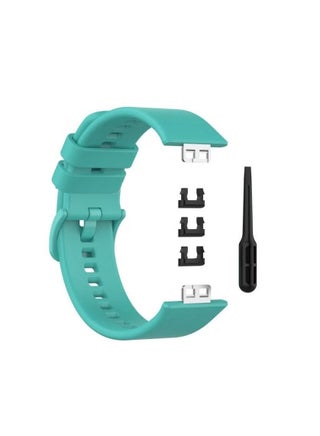Soft Silicone Sport Band Stripe Silicone Wrist Strap Replacement for Huawei Watch Fit Fitness Smart Watch Huawei Fit - Turquoise - pzsku/Z63483F4436A910E91754Z/45/_/1738354847/42832016-f127-498d-b40c-a3221d5cc795