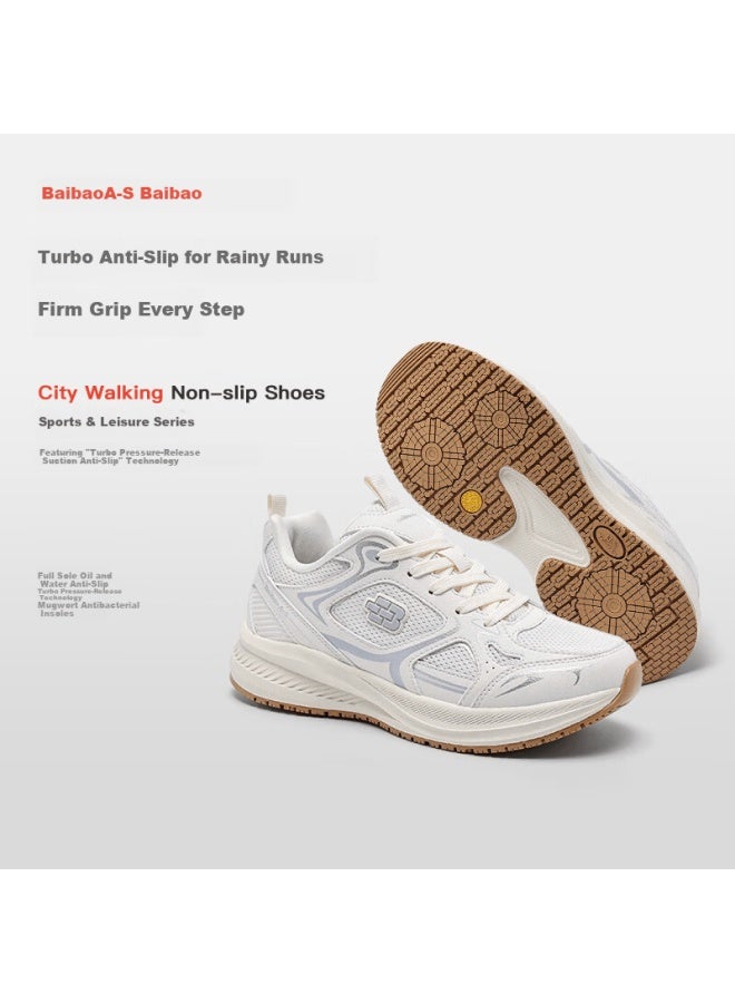 Baibao Women's Non-slip Casual Sports Shoes Lightweight Breathable Mesh Commuter Soft Elastic Outdoor Walking Shoes For Pregnant Women