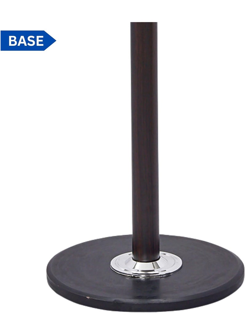 ECVV Free Standing Hall Coat Tree with 14 Hooks, Stand Tree Rack with Round Base, Entryway Coat Stand for Purses, Clothes, Scarves, for Hallway, Bedroom, Living Room | Black - Image 5