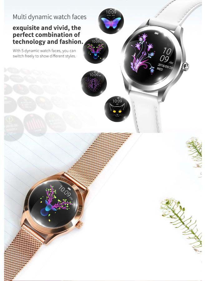 NIBEMINENT Heart Rate Monitoring Smartwatch Silver - Image 3