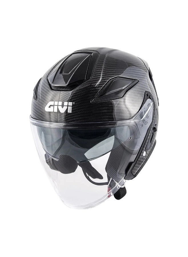 Givi X.29 Jet Helmet – Carbon Solid Carbon Glossy - Image 1