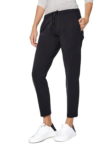 AJISAI 7/8 Joggers Travel Pants with Pockets Lounge Casual Stretch Workout Pants for Women Black 27" 2XL - Image 1