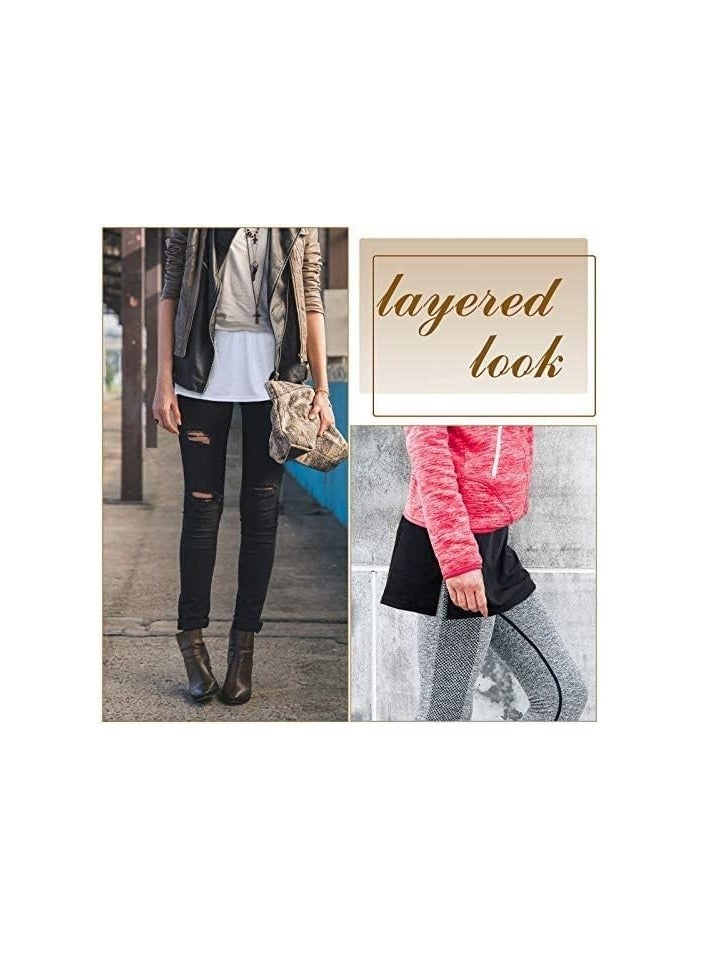 سيوسي 3 قطع قابلة للتعديل طبقة قابلة للتعديل مجموعة التنورة السفلية السفلى - أنيقة موسعات قميص متلازمة للنساء (s) - Image 5