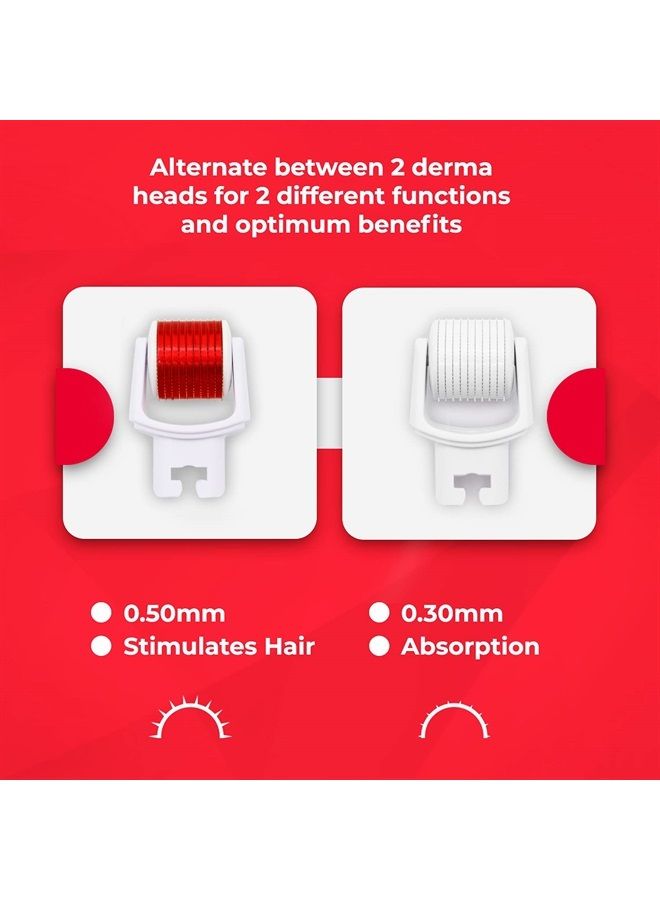 Regenivade - Hair Growth Kit with Microneedle Derma Roller 5% Minoxidil Topical Serum - 2 Microneedling Heads (0.25mm), Handle, Serum & Storage Case - Hair Loss Treatment Set - Regenivade - Image 1