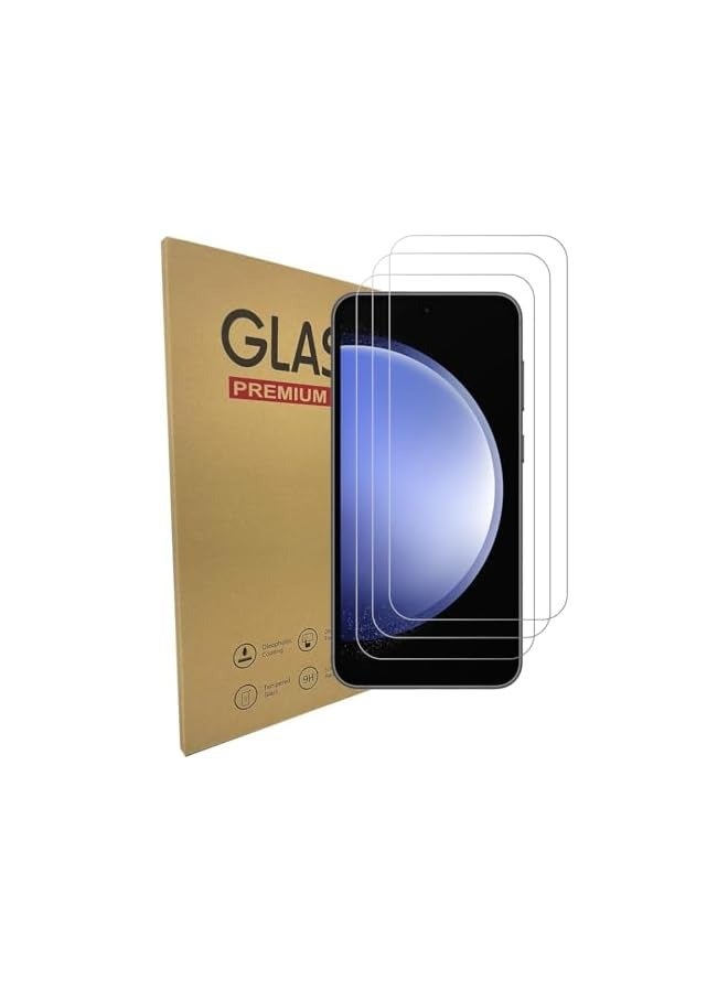 PROMASS Screen Protector compatible with Galaxy S23 FE Tempered Glass [HD Full Coverage][Easy Installation][Scratch Resistant][9H Hardness]Protective Film [3 pack] - Image 1