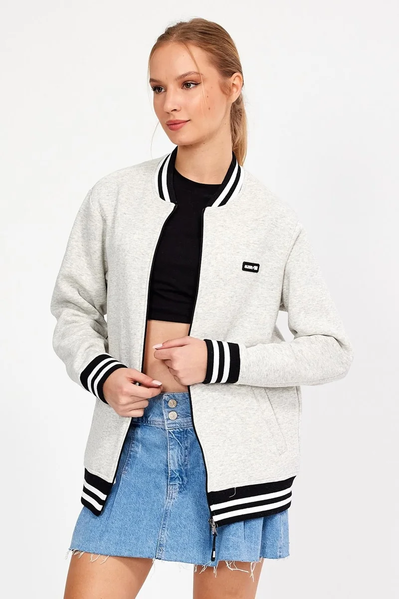 Alexander Gardi Alexandergardı Unlined Rose Gold Oversize College Jacket Coat (E23-0019 00)
