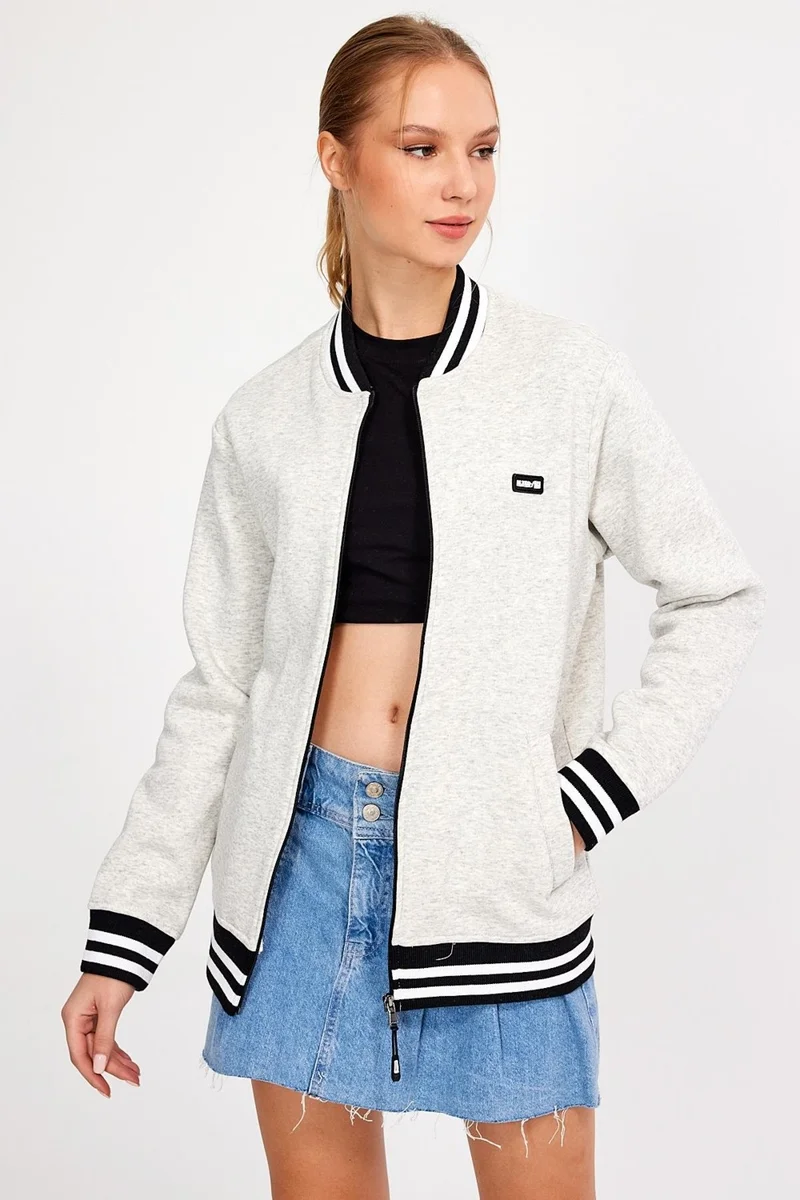 Alexander Gardi Alexandergardı Unlined Rose Gold Oversize College Jacket Coat (E23-0019 00)