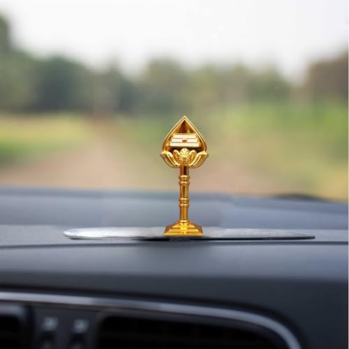Spillbox Action Car Dashboard Idols | Accessories | Car Dashboard Interior |Perfect for Gifting | Decorative Showpiece for Home and Office Vel(Gold), 10 Centimeters - Image 1