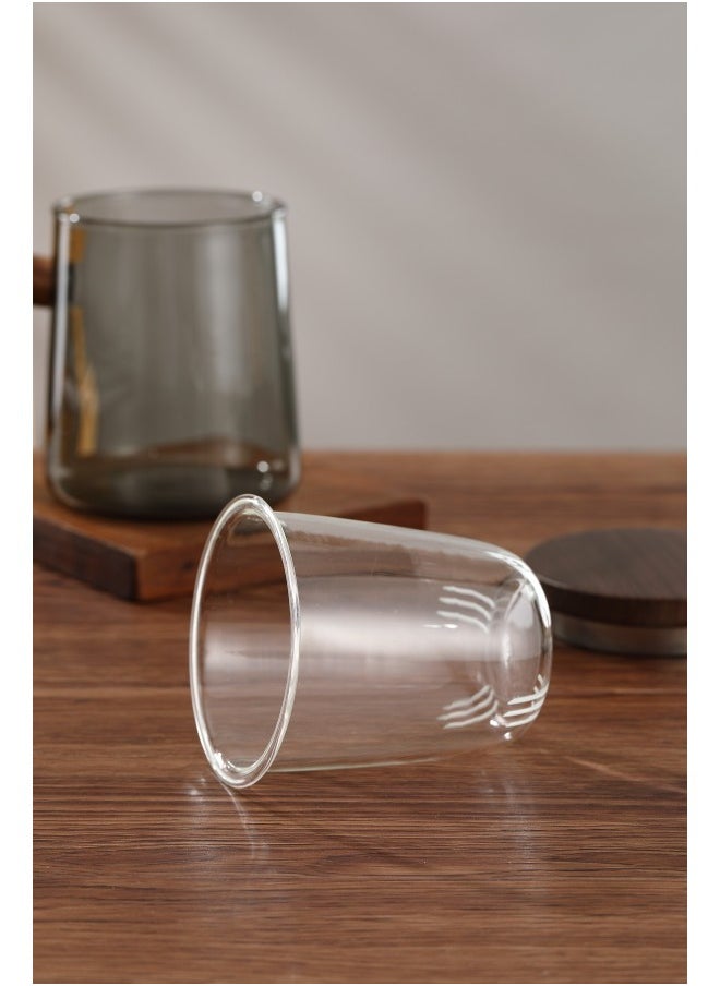 Generic - Premium Borosilicate Glass Pitcher for Cold Brew Coffee and Hot Beverages with Insulated Wooden Handle - Double Function Hot and Cold Extraction - Multi-Purpose Carafe Teapot - Image 1