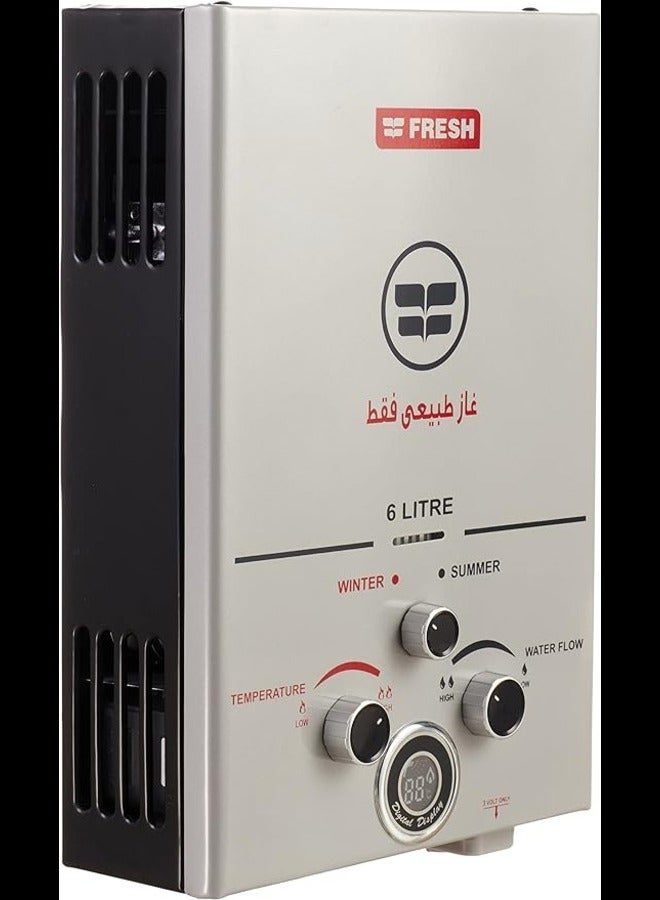 Fresh gas water heater 6 liters - adapter