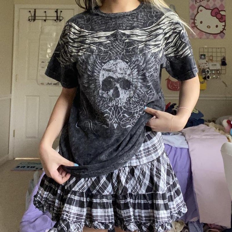 2023 Europe and America Explosions ins Fashion Brand Ladies Printed Loose Casual T-shirt - Image 3