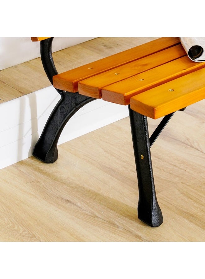 DANUBE HOME مقعد حديقة من الحديد الزهر من إينايا - 150×50×72 سم  - Image 2