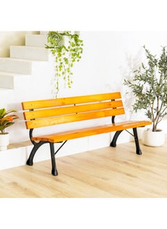 DANUBE HOME Inaya Cast Iron Park Bench - 150x50x72 cm  - Image 1