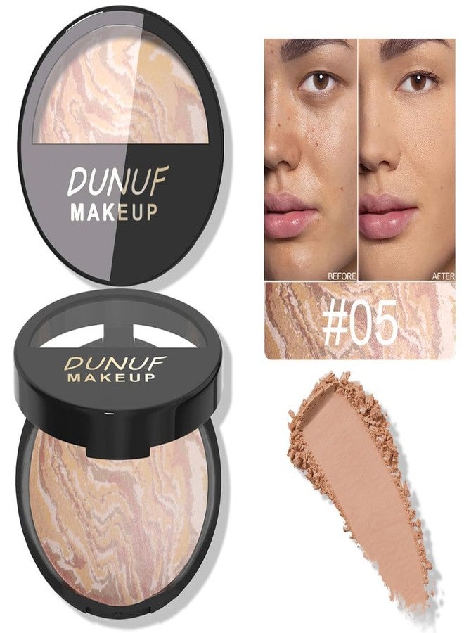 SUAKE Brighten Baked Blush Contour Palette, 2-in-1 Blush & Highlighter Hybrid, Pressed Powder Butter Cream, Marbleized, Intensely Pigmented Natural Finish, Buildable Color, Contour-B05 - Image 2