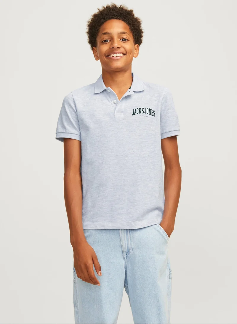 Jack & Jones Junior Youth Logo Polo