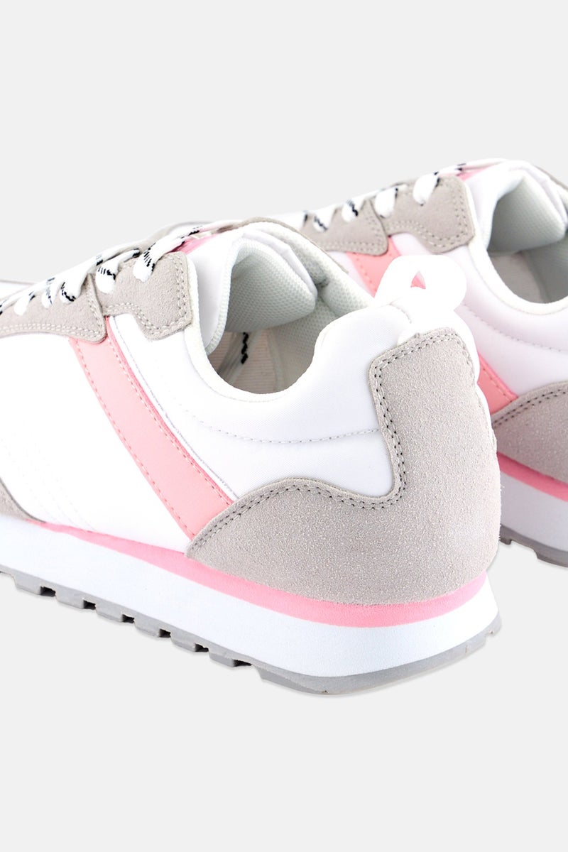 RBX أحذية رياضية للنساء مزودة بأربطة، بيضاء - Image 2