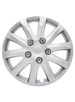 EMTC Pack of 4 EM-3111 Taiwan Wheel Cover | 16" Inch | Silver Universal Nested Style  - Image 2