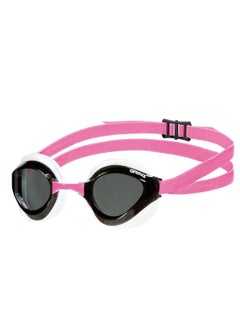 arena Arena Python Racing Swim Goggles for Men and Women, UV Protection, Anti-Fog, Dual Strap, Non-Mirror Lens, Smoke/White/Fuchsia  - Image 5