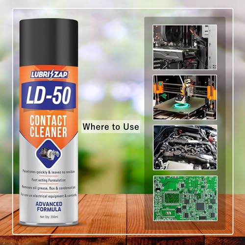 Lubrizap Contact Cleaner 200ml - Drive Out Dirt, Dust, Oil, Flux Residue and Moisture From Sensitive Electrical Parts and Equipment with Ease - Image 5
